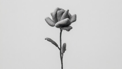 Close-up grayscale rose
