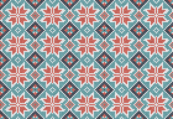 Mosaic tiles decorative background, seamless repeating vector pattern template for  wallpaper, background, wood print, metal print, plastic print, glass print, decor