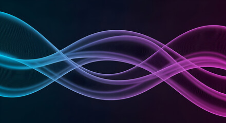 Dynamic abstract wave design with vibrant colors creating a modern and elegant digital art piece