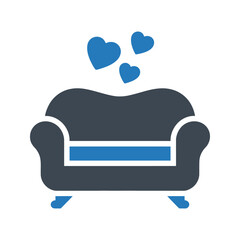 Sofa loveseat icon