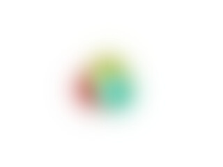 Creative colorful glowing circle light with bright red yellow cyan aura on transparent background for wallpaper poster cover design