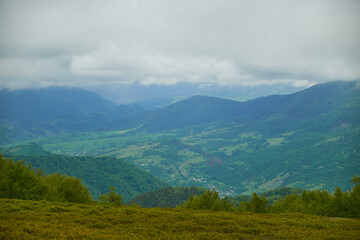 Beautiful Carpathian mountains in Ukraine
