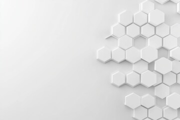 Abstract Honeycomb Pattern: A captivating array of hexagonal tiles forms a dynamic design, offering a sense of modern elegance and structural sophistication. Each facet reflects light.