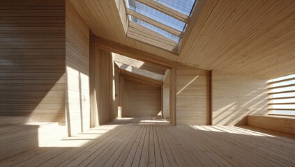 Light-filled modern wooden interior (1)