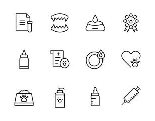 Vet and Pet Icons – Medicine, Vaccination, Grooming, and Pet Care Pack,Veterinary and Pet Care Icon Set