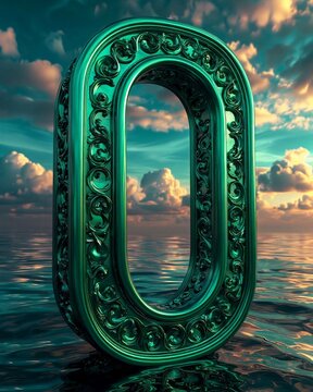 view from the window, 3d, symbol, sign 0, symbol 0