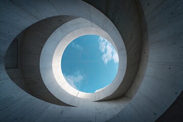 Abstract architectural spiral
