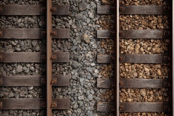 Railroad Tracks Close Up