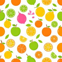 Colorful fruit pattern