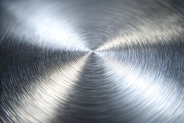 Abstract metallic surface with concentric circles