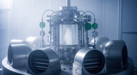 Industrial Machinery Complex Silver Metal Equipment in Clean Room