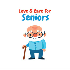 International Day of Older Persons T-Shirt Design Vector, Grandparents Respect, October 1 Celebration