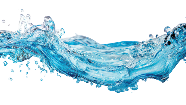 Blue Water Splash Wave Abstract Background