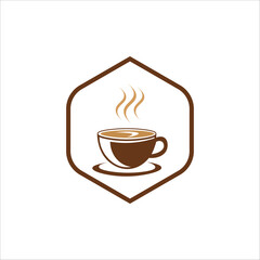 Minimalist Coffee Cup Logo Design