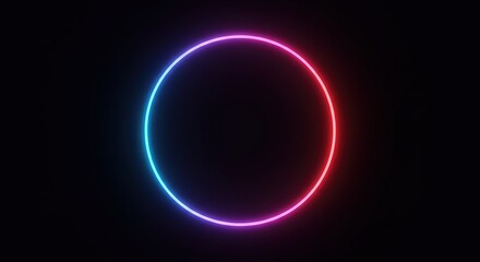 Obraz premium Radiant gradient orb on dark backdrop