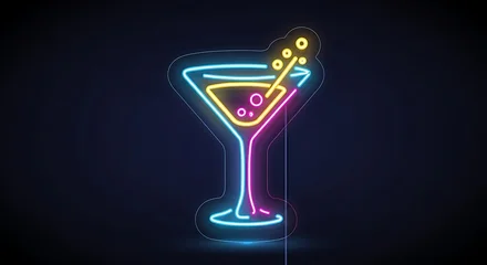 Fototapete Bar Neon Cocktail. (2)  © cutek