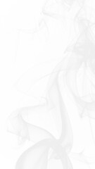 white smoke PNG swirling in mid-air with abstract flow on a transparent background. Ideal for overlays, digital art, and design projects, adding a dynamic, ethereal, and flowing effect