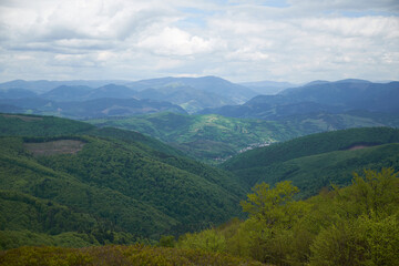 Fototapeta premium Beautiful Carpathian mountains in Ukraine