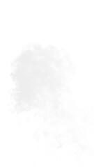 white smoke PNG floating around an invisible object on a transparent background. Perfect for overlays, design elements, and digital projects, adding a subtle, ethereal, flowing effect