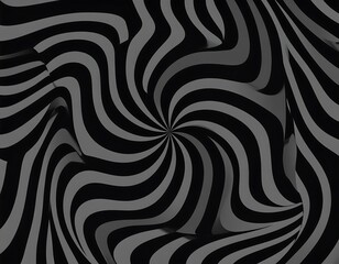 Obraz premium Abstract black and gray optical illusion design