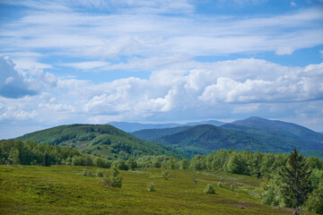 Beautiful Carpathian mountains in Ukraine