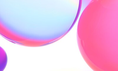 3D rendering, abstract colorful background, glowing circular art. Simple wallpaper