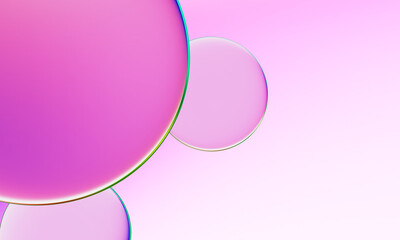 3D rendering, abstract colorful background, glowing circular art. Simple wallpaper