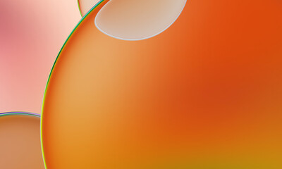3D rendering, abstract colorful background, glowing circular art. Simple wallpaper