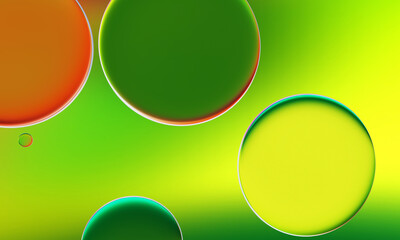 3D rendering, abstract colorful background, glowing circular art. Simple wallpaper