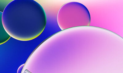 3D rendering, abstract colorful background, glowing circular art. Simple wallpaper