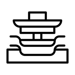 Stamping line icon