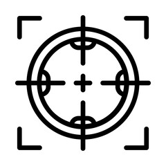 Scope line icon
