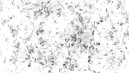 Grunge overlay vector with old wall cement texture for vintage design effect. Isolated white background with distressed uneven abstract grunge vector texture. 