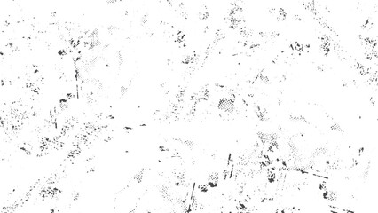 Distressed cement wall effect with uneven grunge vector texture illustration. Abstract grunge monochrome background with irregular shapes and rough texture. 