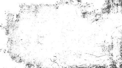 Vintage grunge vector background with irregular distressed graphic pattern. Monochrome abstract grunge overlay texture for creative retro design projects. 