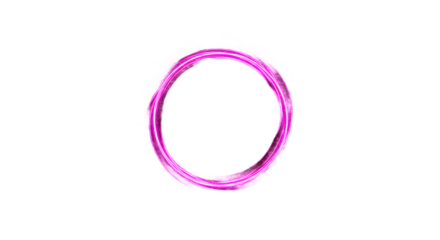 Neon Pink Circle Frame, Isolated on Black Background png clear alpha channel cutout isolated on transparent background