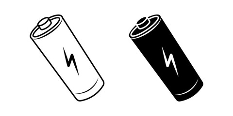  battery icon white on background