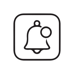 Obraz premium bell icon vector illustration