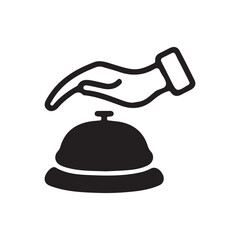 service bell on a white background