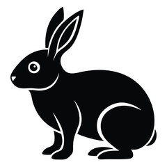 rabbit side profile vector icon
