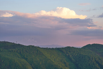 Beautiful Carpathian mountains in Ukraine