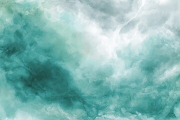 Fototapeta premium Abstract Turquoise Watercolor Texture Background with Light and Dark Tones for Graphic Design and Digital Art Projects