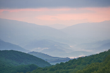 Beautiful Carpathian mountains in Ukraine