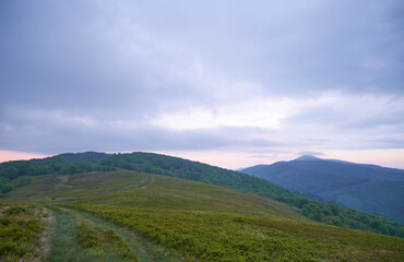 Beautiful Carpathian mountains in Ukraine