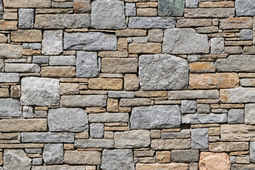 Beige gray old brick wall background grunge texture