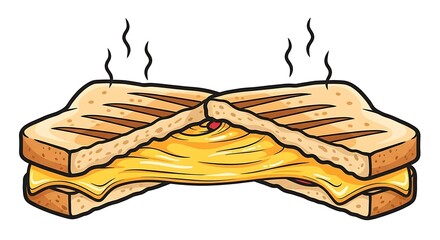 Grilled cheese sandwich.