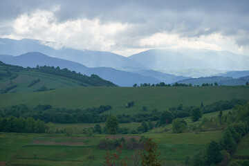 Beautiful Carpathian mountains in Ukraine