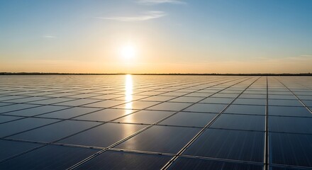 Solar panels at sunset. (1)