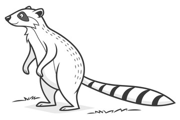 Nautical Adventure: Sailboat and Jumping Orca Line Art Vector