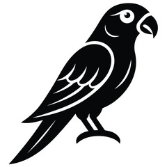 parrot perched vector icon